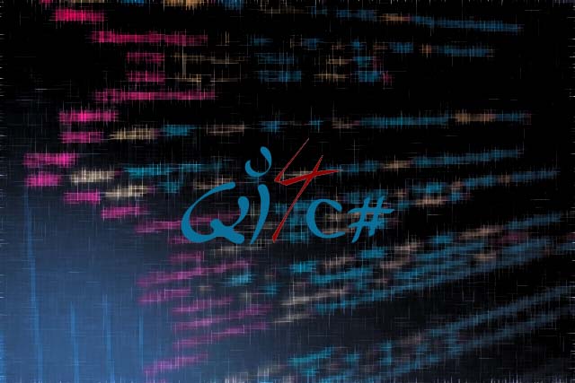 QI4CS - Blurred code as a background
