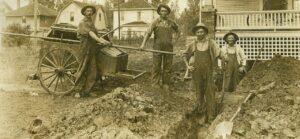 Occupational Plumber Ditch Digger 1910s